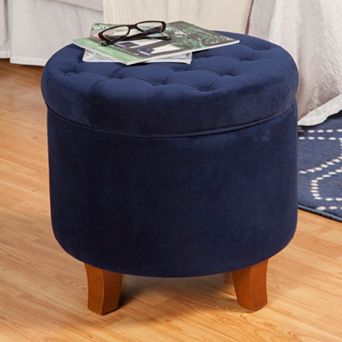 HomePop Tufted Storage Ottoman