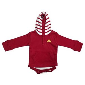 Baby Minnesota Golden Gophers Hoodie Bodysuit