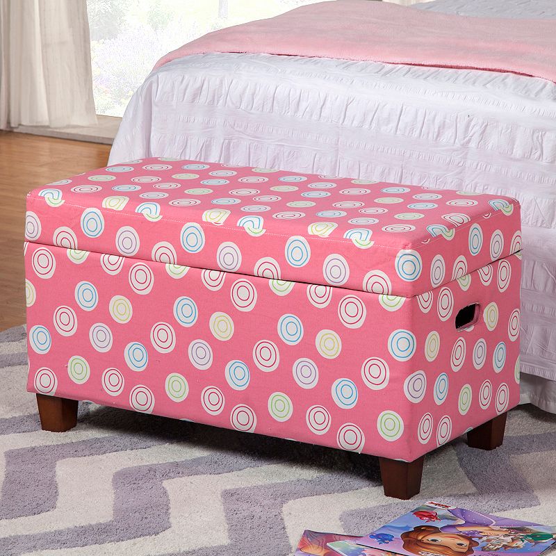 HomePop Storage Bench, Pink, Furniture