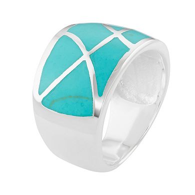 Sterling Silver Mosaic Ring