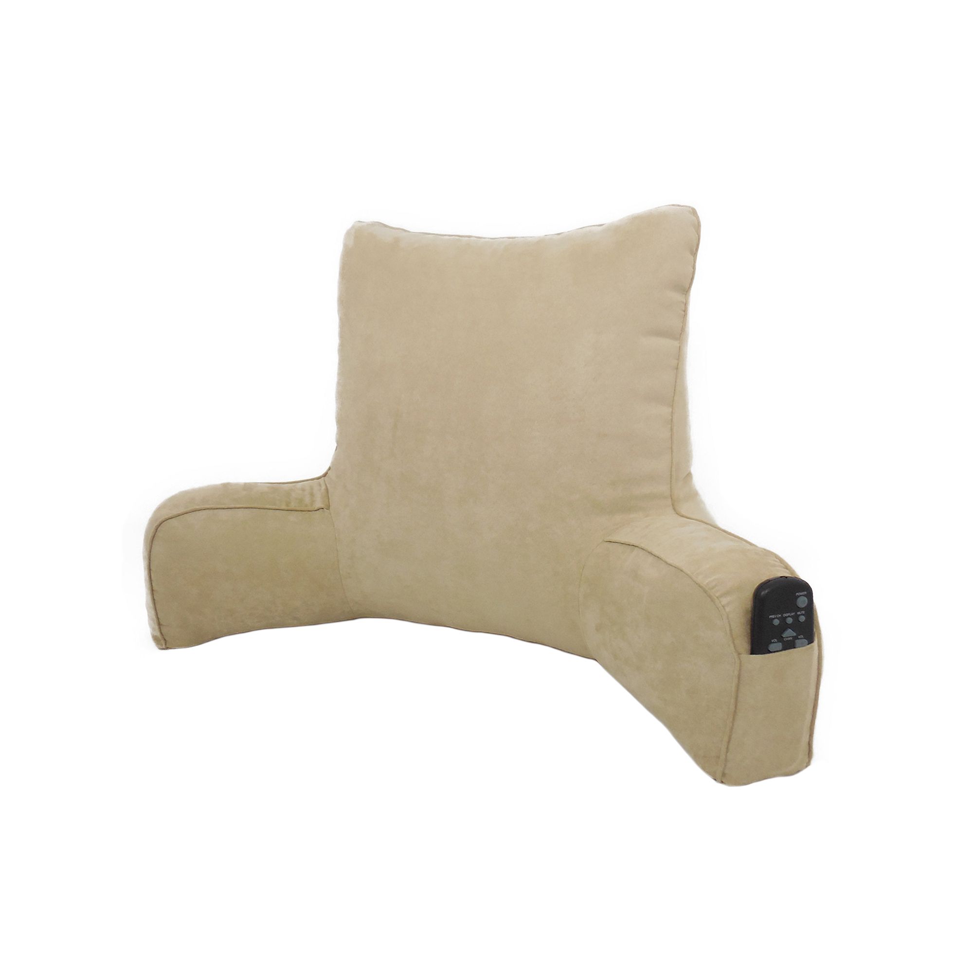 Elements Suede Oversized Backrest Pillow, Brush