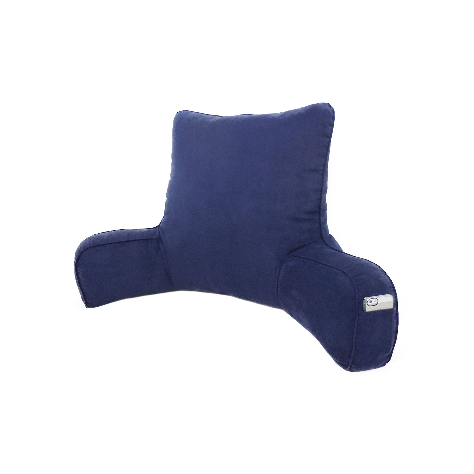 Elements Suede Oversized Backrest Pillow, Eclipse
