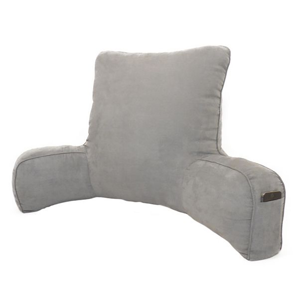 Elements Suede Oversized Backrest Pillow - Forest Gray