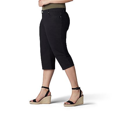 Plus Size Lee Relaxed Fit Denim Capris