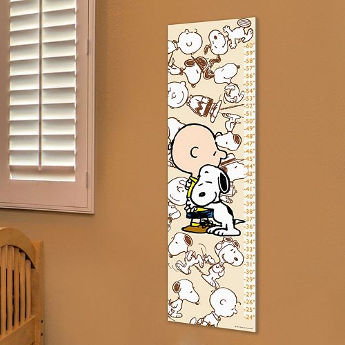 Marmont Hill Peanuts Snoopy and Charlie Brown Wall Growth Chart