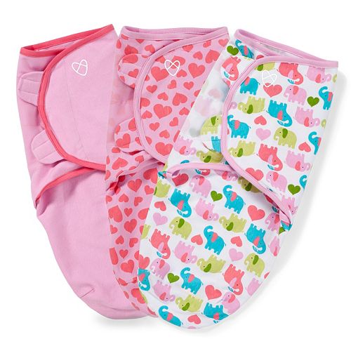 Baby Girl SwaddleMe 3-pk. Adjustable Infant Swaddles