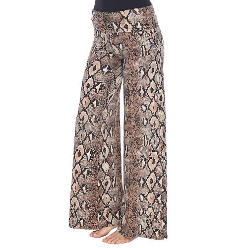 Women's White Mark Palazzo Pants