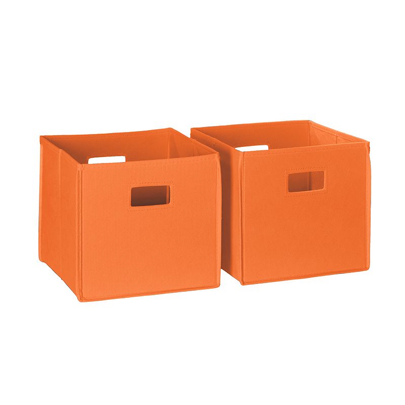 RiverRidge Kids Storage Bin 2-piece Set, Orange, Furniture