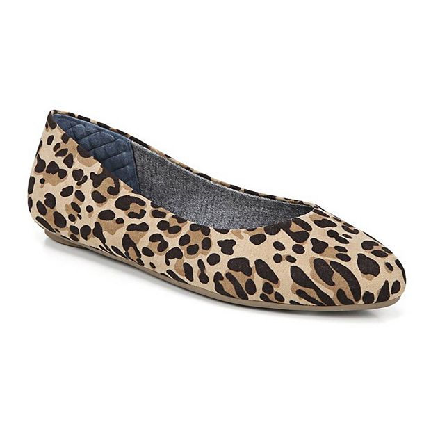 Dr scholls leopard flats sale