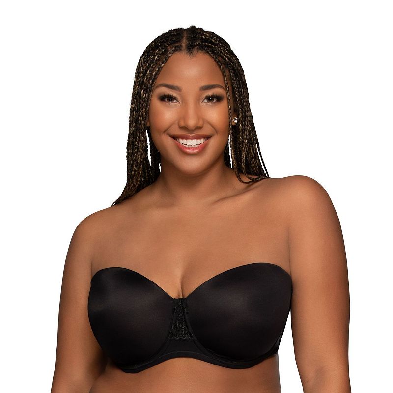 Womens Vanity Fair Lingerie® Beauty Back Strapless Full Figure Underwire Bra 74380, Women's, Size: 42 C, Mid Black