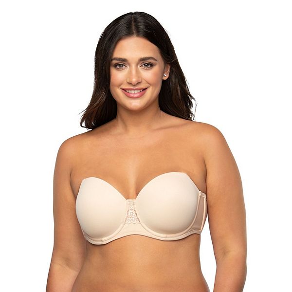 3 Pcs Womens Plus Size Stretch Full Coverage Comfort Strapless Bra Everyday  Strapless Bras for Big Busted Women White XL