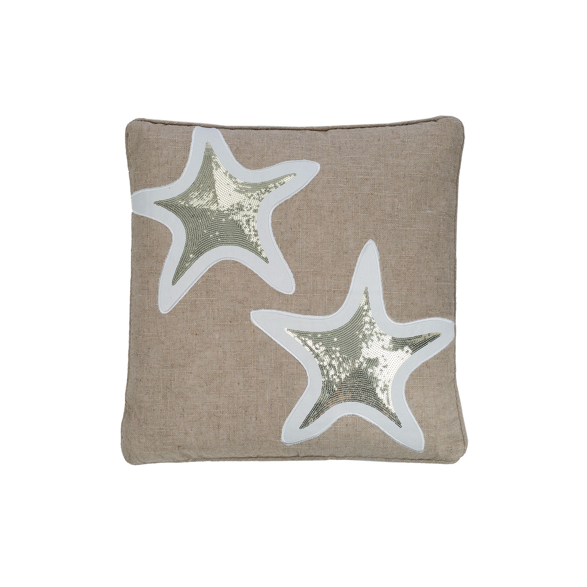Levtex Home Maui Applique Starfish Throw Pillow, Beige