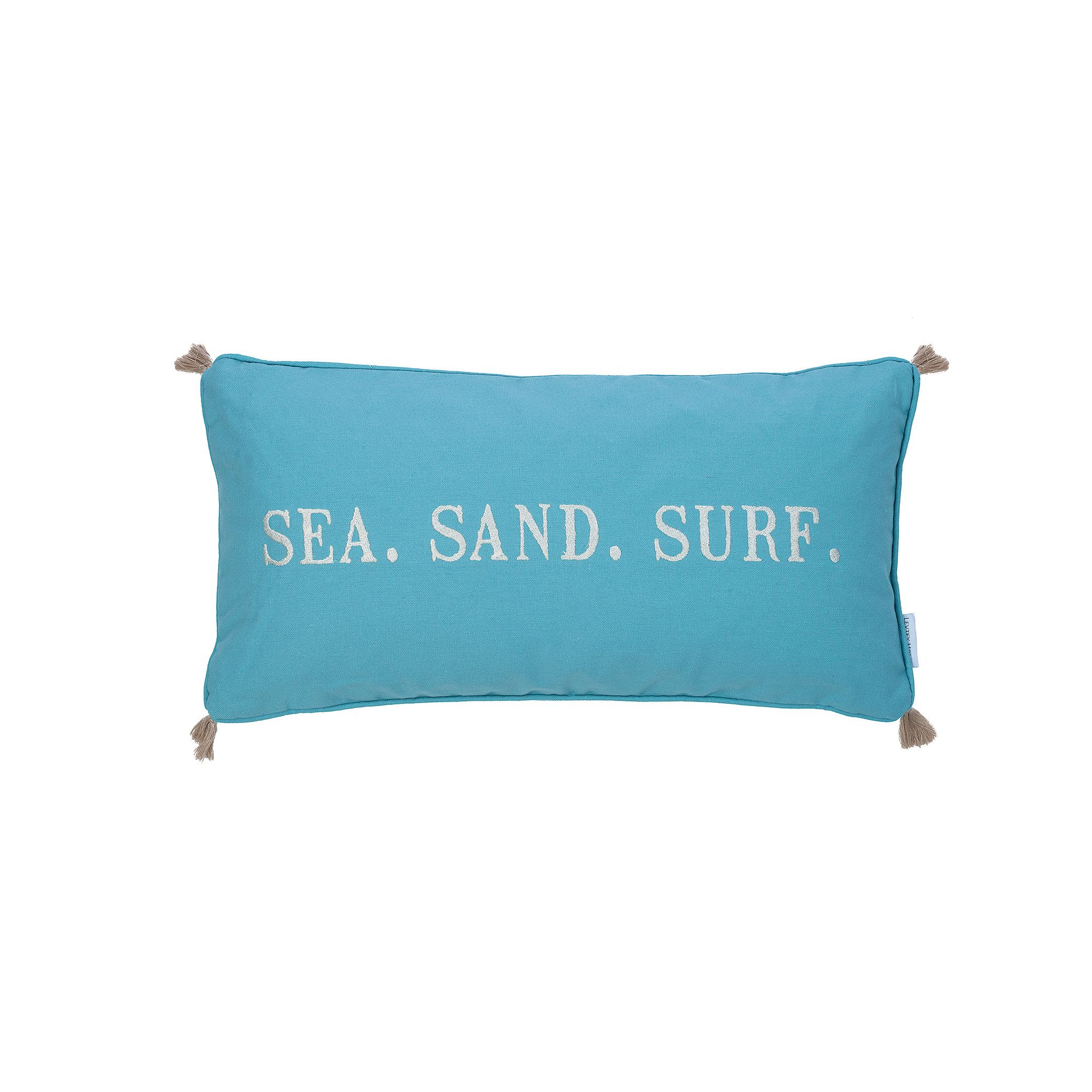 Levtex Home Maui Sea Sand Surf Throw Pillow, Blue
