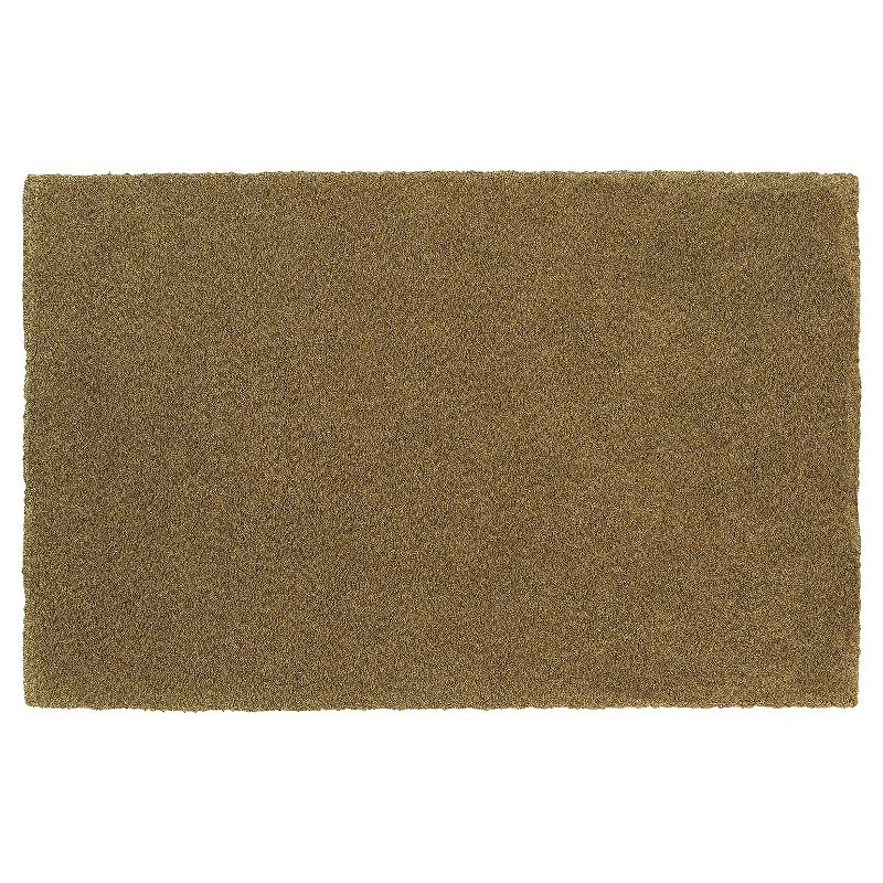 StyleHaven Hamlin Solid Shag Rug, Beig/Green, 6.5X9.5 Ft