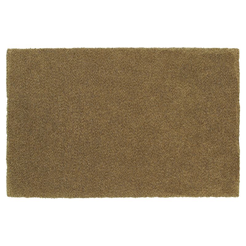 StyleHaven Hamlin Solid Shag Rug, Beig/Green, 6.5X9.5 Ft