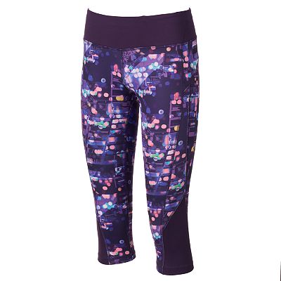 Women s Tek Gear DRY TEK Ribbed Performance Capri Workout Leggings