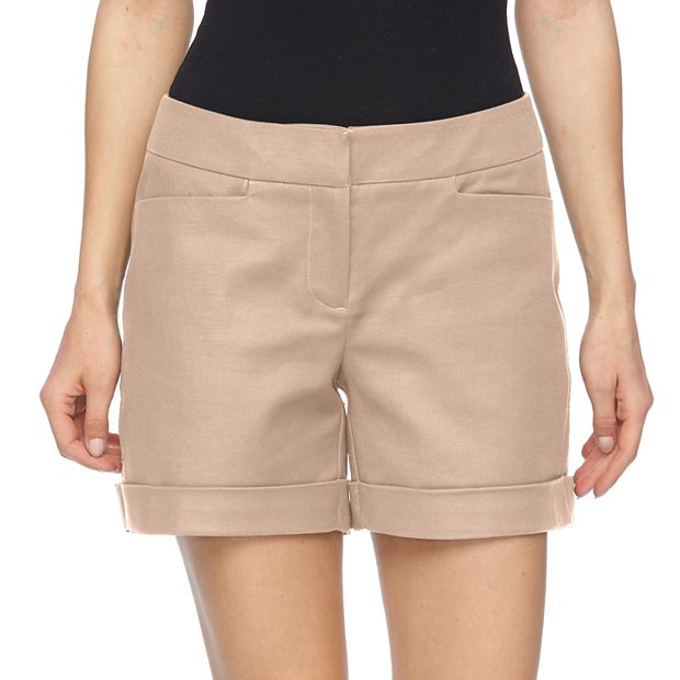 Kohls womens khaki store shorts