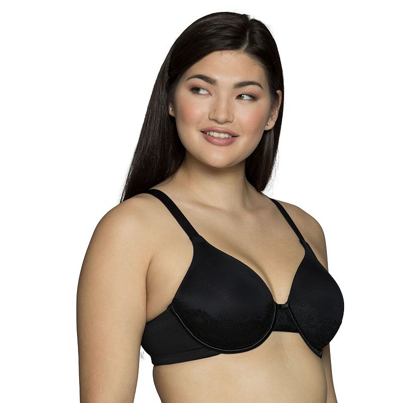 Vanity Fair Lingerie® Beauty Back Back Smoother Lace Full-Figure Bra 76382, Women's, Size: 40 C, Mid Black