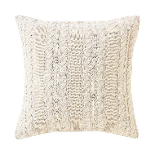 VCNY Dublin Cable Knit Throw Pillow
