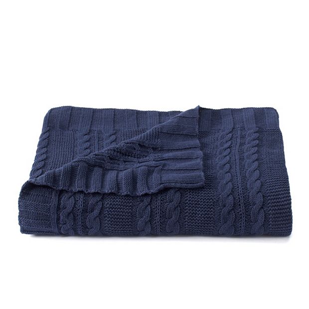 Vcny dublin cable knit throw sale