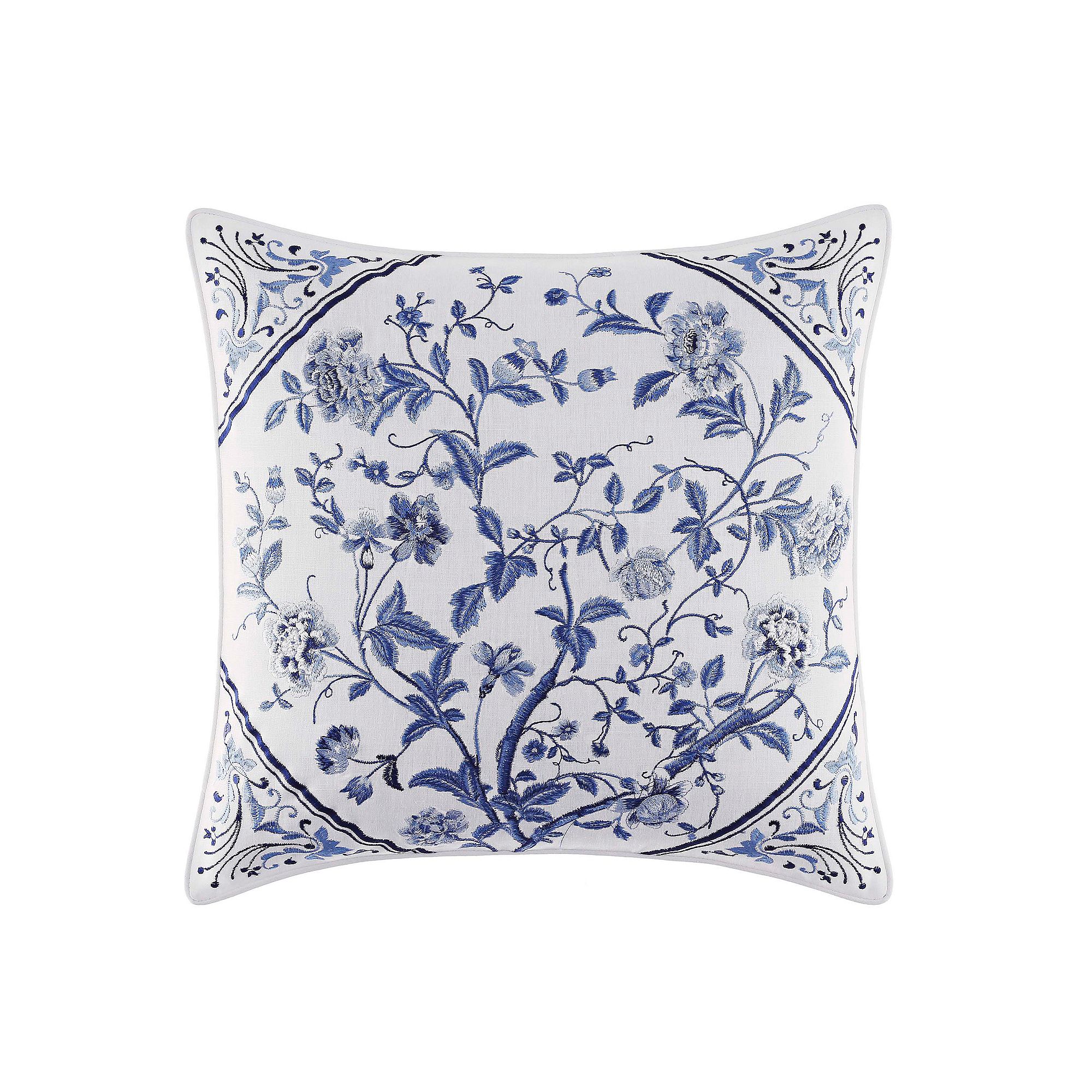 Laura Ashley Lifestyles Charlotte Throw Pillow, Blue