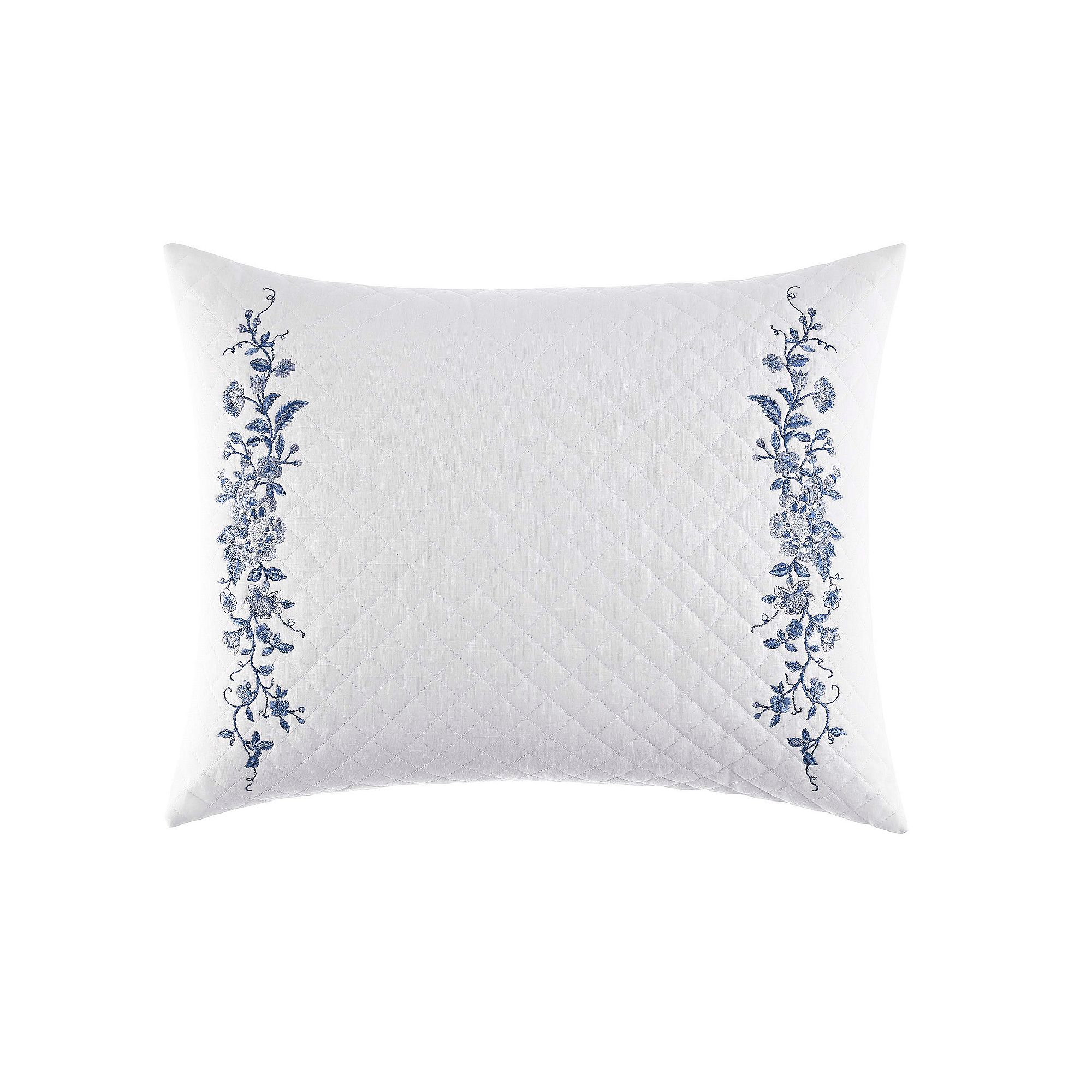 Laura Ashley Lifestyles Charlotte Quilted Throw Pillow, Blue