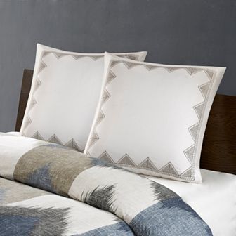 INK+IVY Isla Embroidered Euro Sham