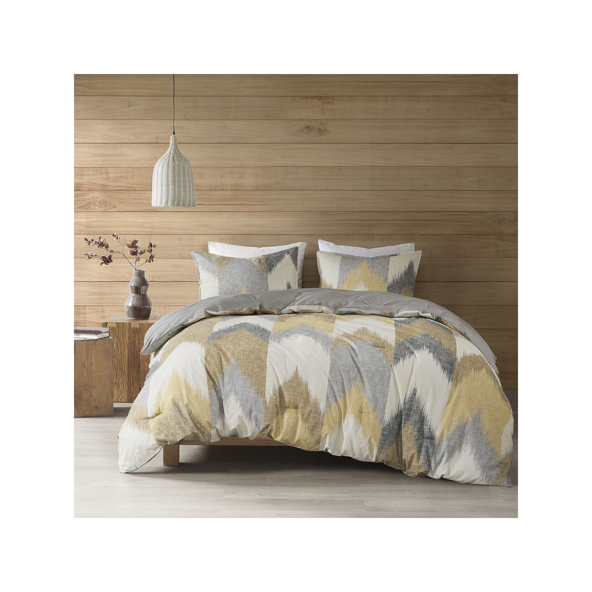 INK+IVY Alpine 3-piece Cotton Comforter Set, Yellow