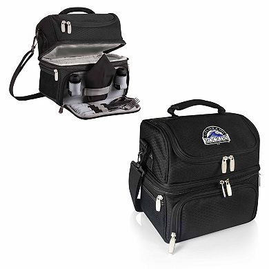 Picnic Time Colorado Rockies Pranzo 7-Piece Insulated Cooler Lunch Tote Set