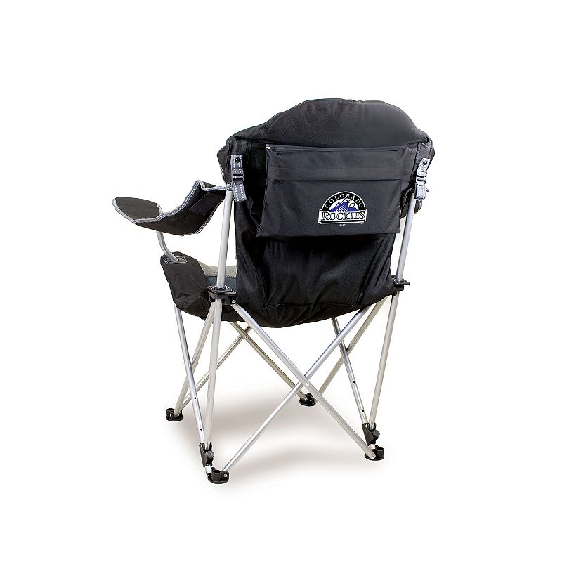 Picnic Time Colorado Rockies Reclining Camp Chair, Black