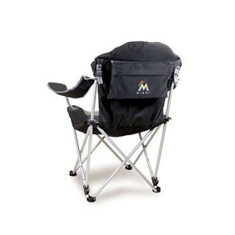 Picnic Time Miami Marlins Reclining Camp Chair