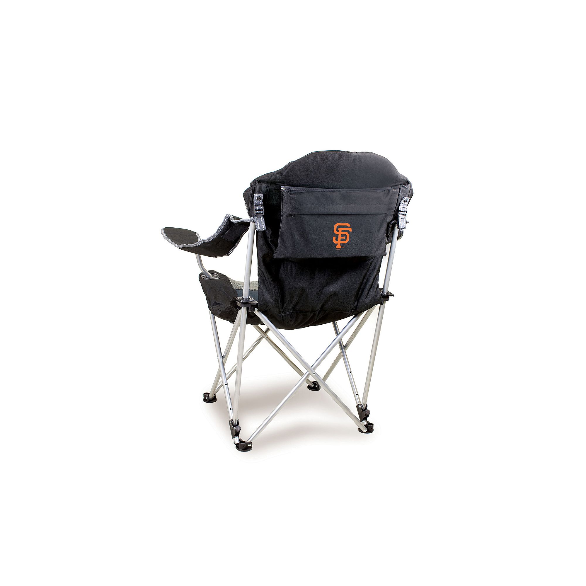 Picnic Time San Francisco Giants Reclining Camp Chair, Black