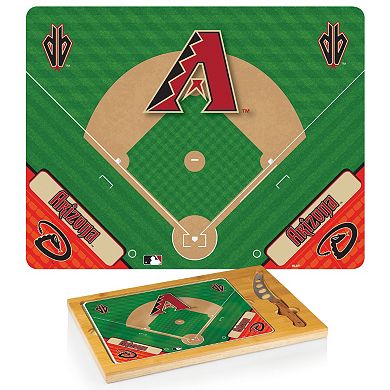 Picnic Time Arizona Diamondbacks Icon Rectangular Cutting Board Gift Set