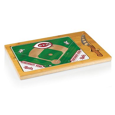 Picnic Time Cincinnati Reds Icon Rectangular Cutting Board Gift Set