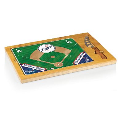 Picnic Time Los Angeles Dodgers Icon Rectangular Cutting Board Gift Set