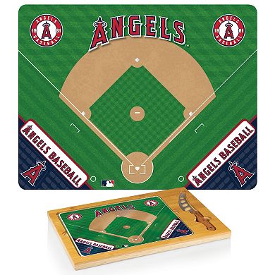 Picnic Time Los Angeles Angels of Anaheim Icon Rectangular Cutting Board Gift Set