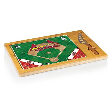 Picnic Time St. Louis Cardinals Icon Rectangular Cutting Board Gift Set