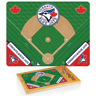 Picnic Time Toronto Blue Jays Icon Rectangular Cutting Board Gift Set