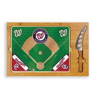 Picnic Time Washington Nationals Icon Rectangular Cutting Board Gift Set