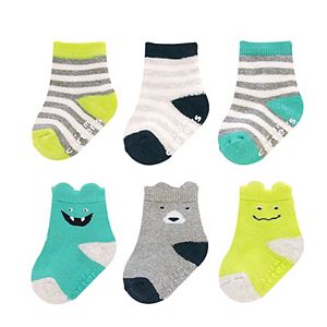 Baby Carter's 6-pk. Stripe & Animal Socks