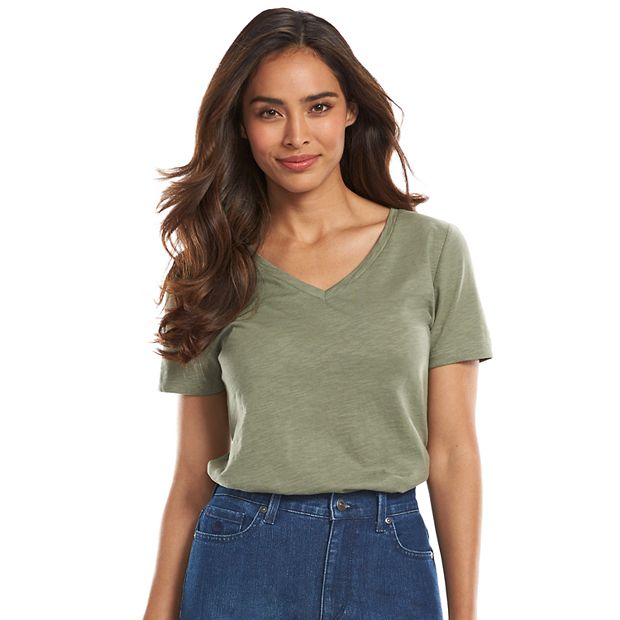 kohls sonoma v neck tee