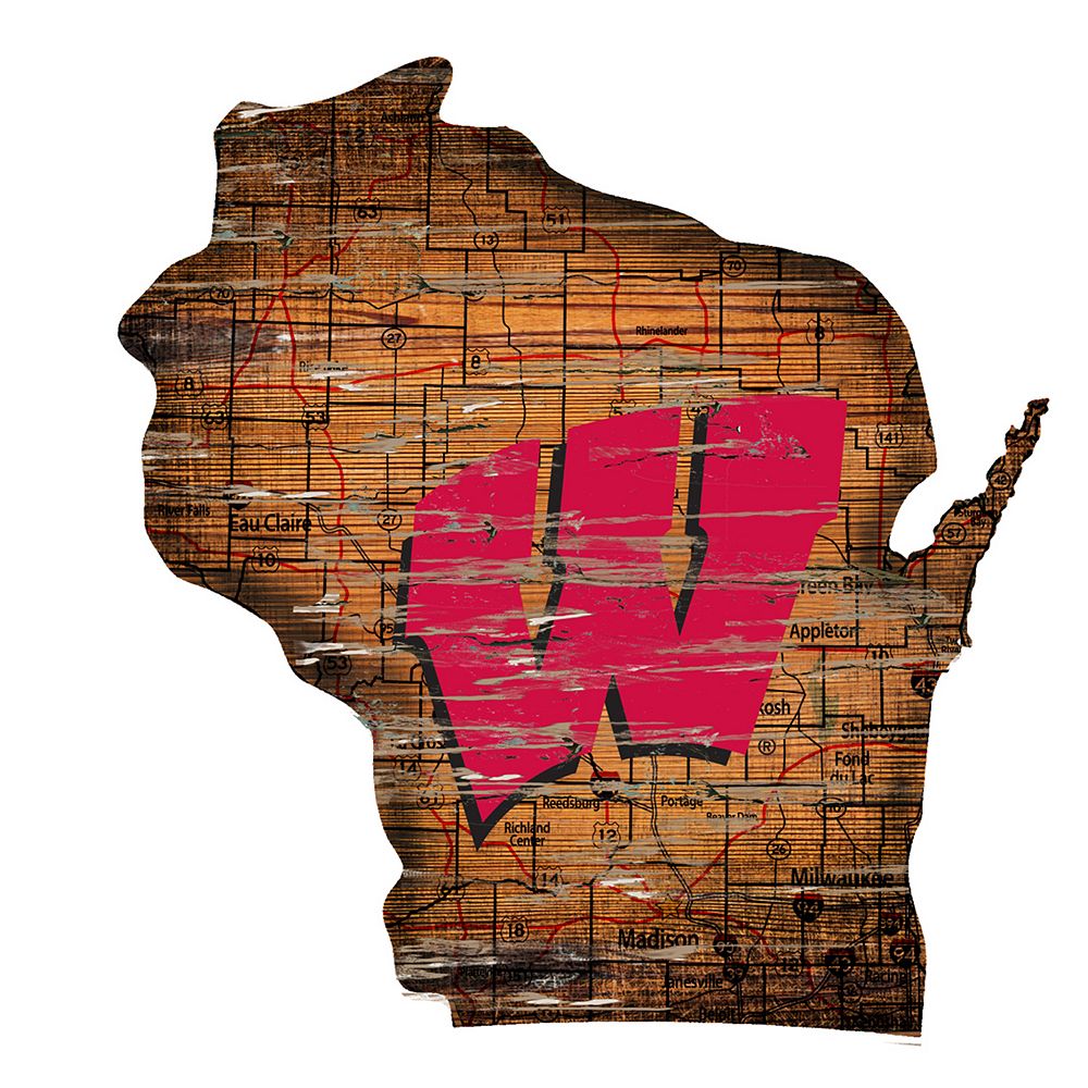 Wisconsin Badgers Distressed 24