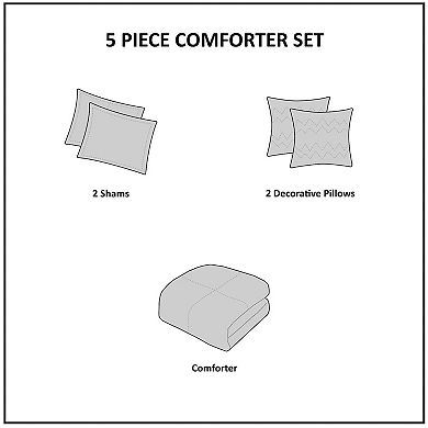 Madison Park Dermot 5-piece Bed Set