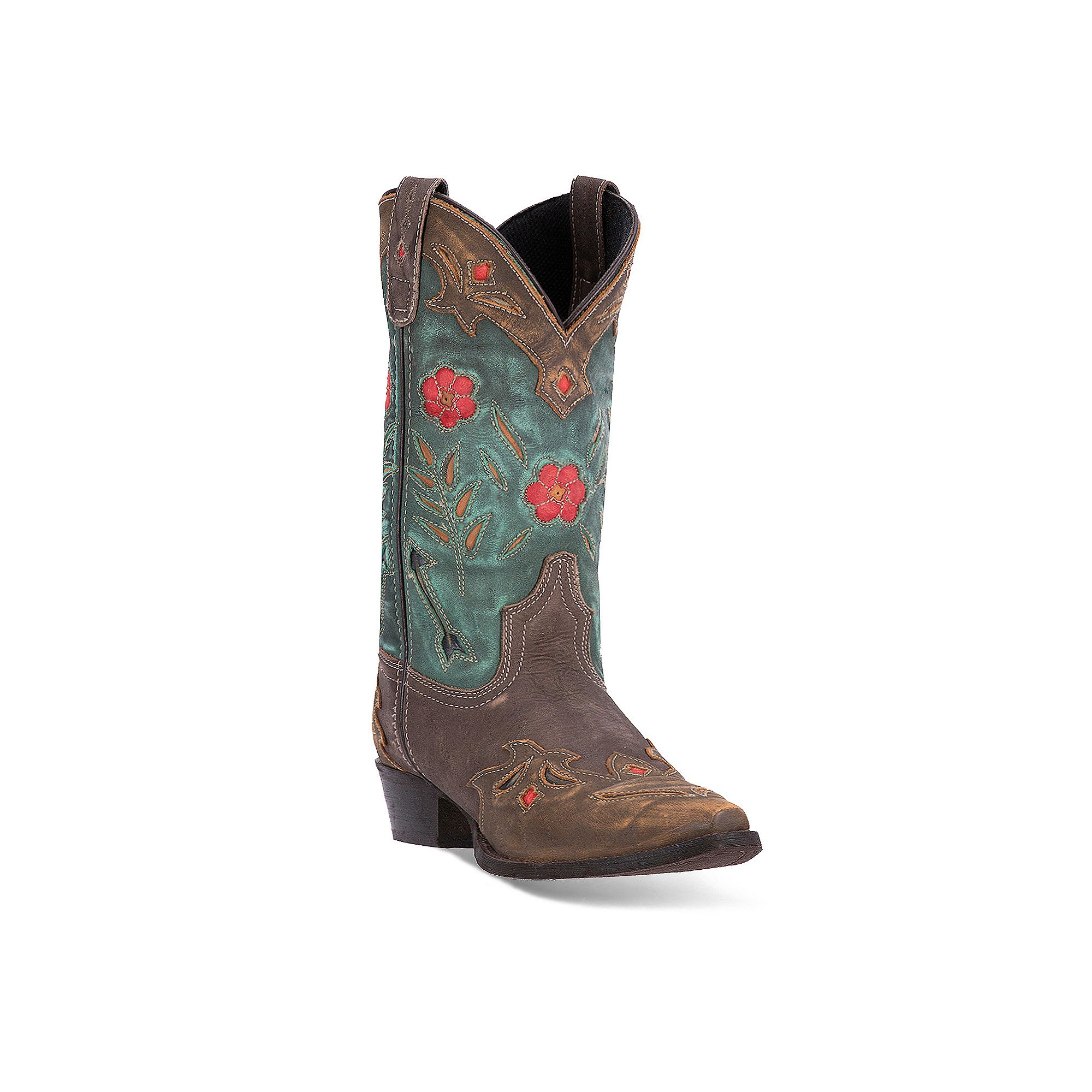 Laredo Miss Kate Womens Cowboy Boots, Size: 6.5 Medium, Brown Teal