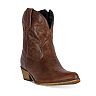 dingo adobe rose women's distressed western ankle boots