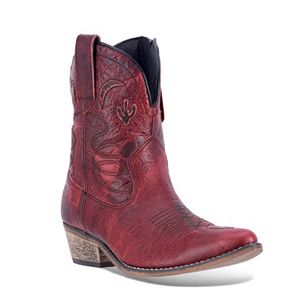 dingo adobe rose women's distressed western ankle boots