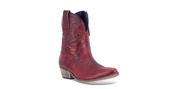 dingo adobe rose women's distressed western ankle boots