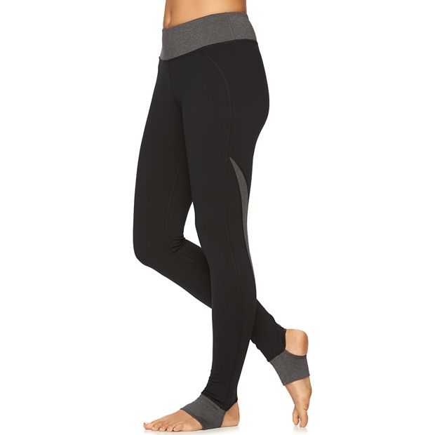 Women's Gaiam Om Panel Stirrup Barre Yoga Leggings