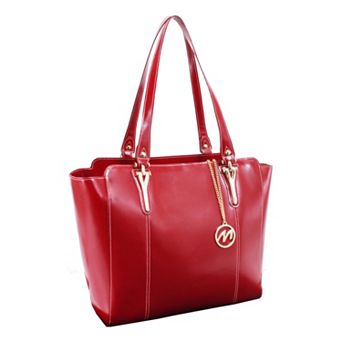 McKleinUSA Faux-Leather Tablet Shoulder Tote