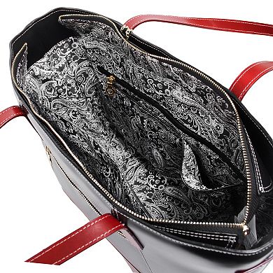 McKleinUSA Two-Tone Leather Shoulder Tote